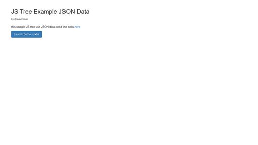 JS Tree Example JSON Data - Script Codes
