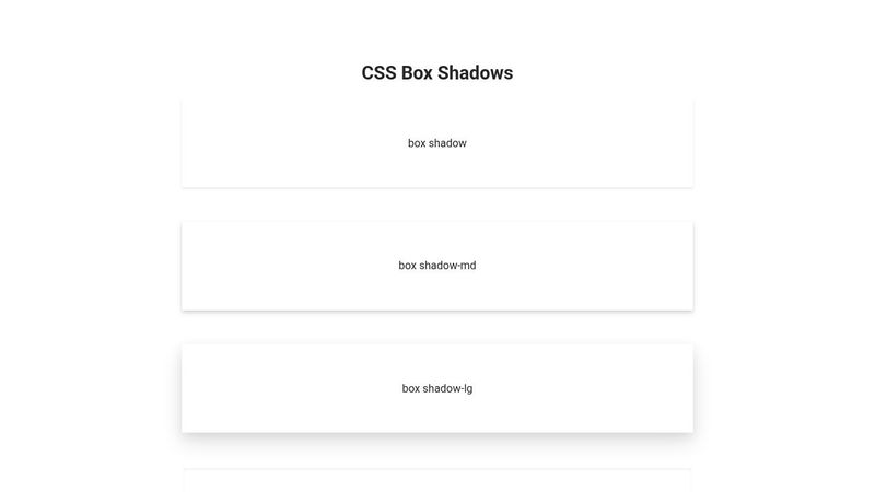 CodePen - CSS Box Shadows
