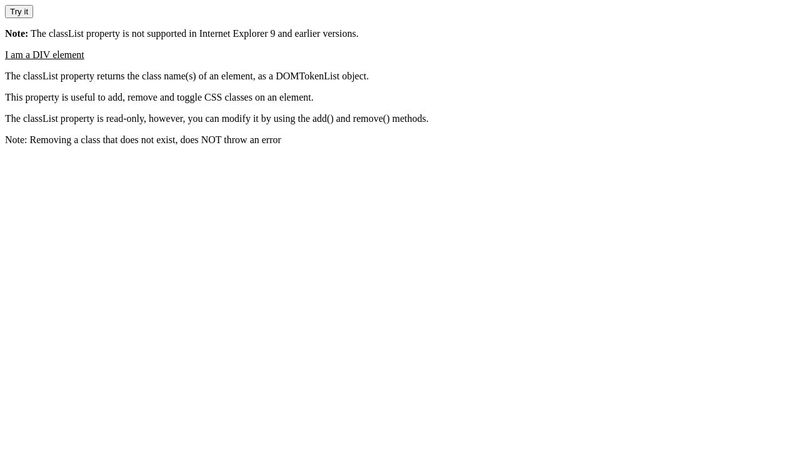 Javascript add or remove classname to an html element