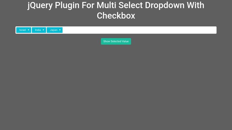 Multi Select Dropdown With Checkbox