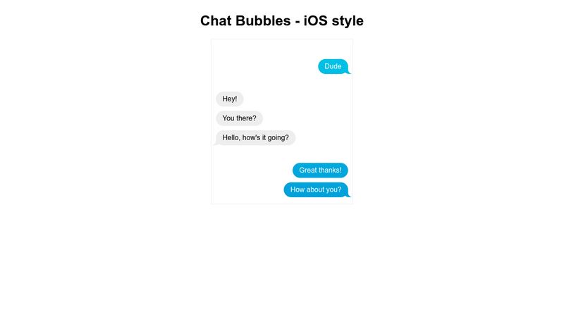 Css chat bubble How to