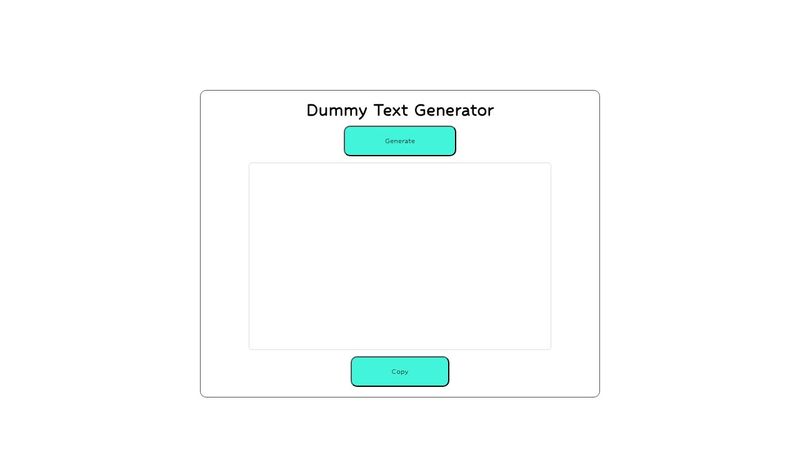 Dummy Text Generator