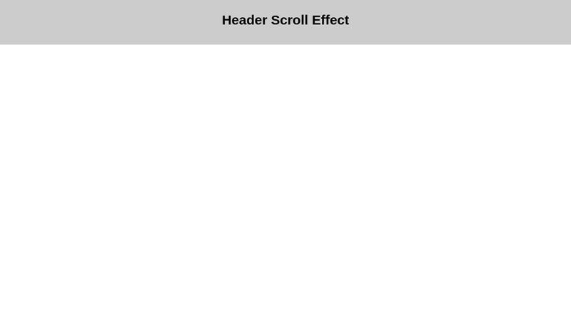 FIXED HEADER - ON SCROLL EFFECT FIXED HEADER - ON SCROLL EFFECT