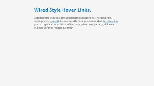 Wired Style Hover Links - Script Codes