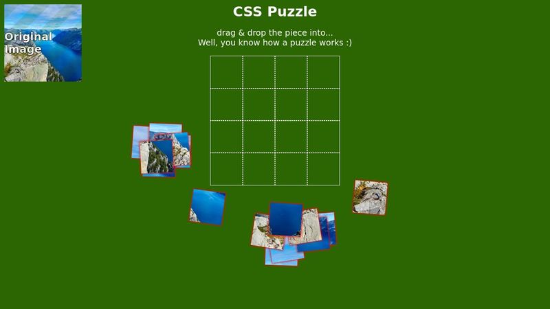 CSS Only Puzzle game
