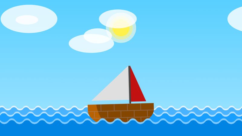 CSS Only Animated Ocean #CodepenChallenge