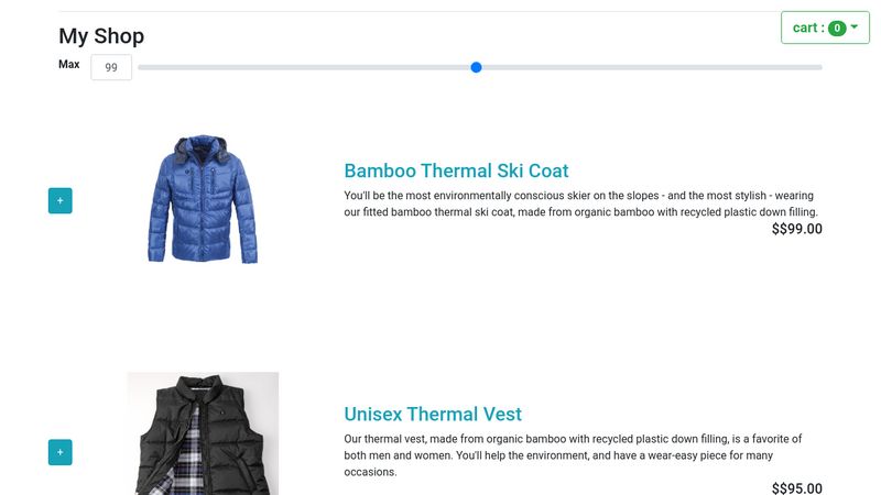 Shopping Cart Using Vue Js