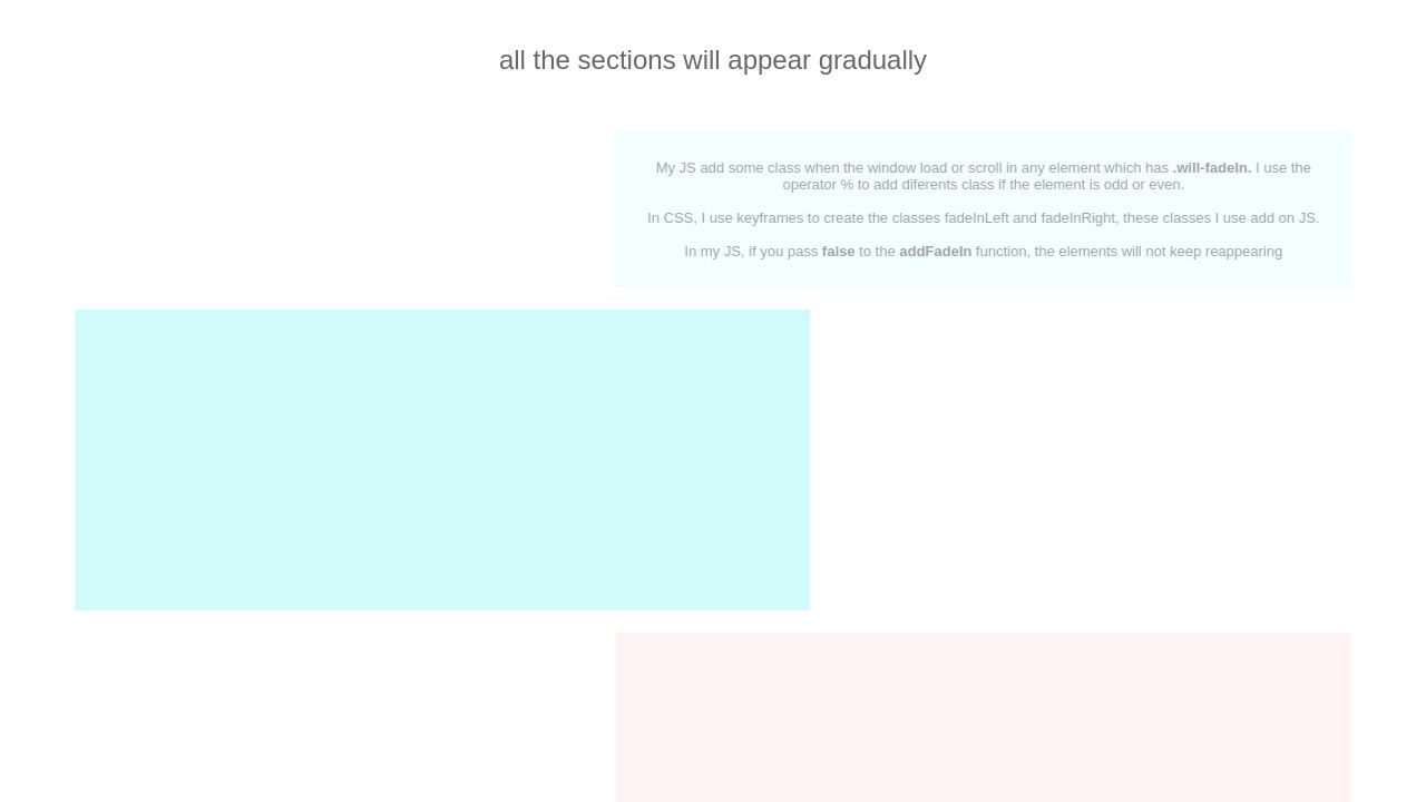show elements on scroll show elements on scroll