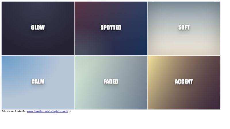 Smooth Gradient Backgrounds