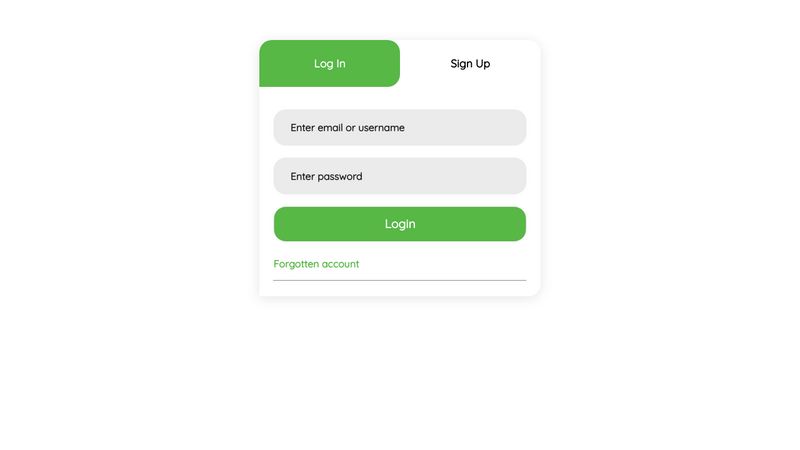 Responsive Login + Signup form