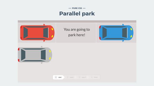 Parallel park - pure css - Script Codes