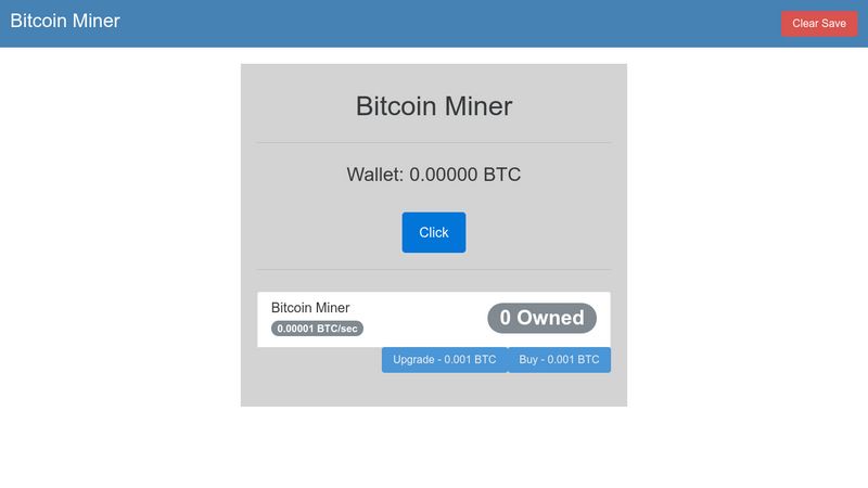 Bitcoin clicker html how to earn a lot of bitcoins
