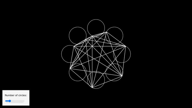 Lines Connecting Circles SVG JS 