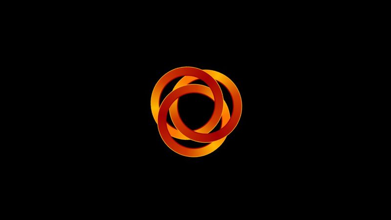 Pure CSS 3D rings loader
