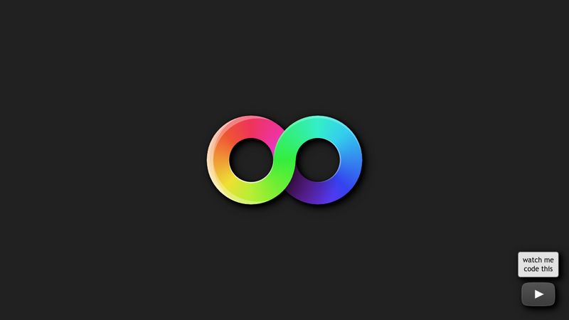 Animating 🌈 ∞ logo with Houdini magic 🎩🐇 (Blink only with flag)