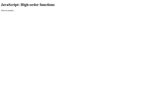 Higher-order functions - Script Codes
