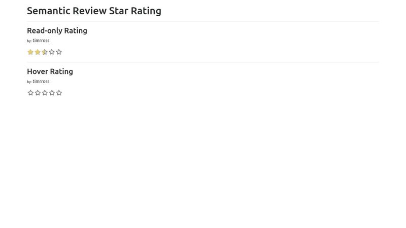 HTML & CSS Review Star Rating With Schema.org