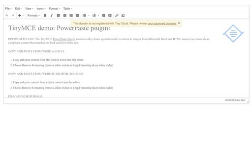 TinyMCE PowerPaste Premium Plugin - Script Codes