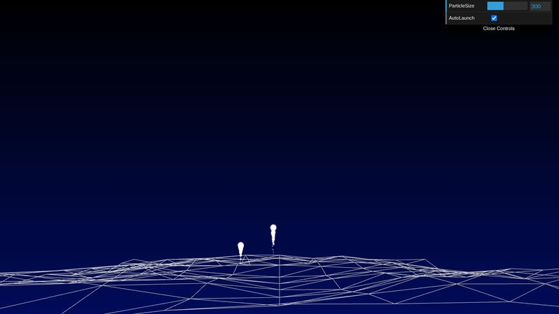 CodePen - Fireworks Three.js