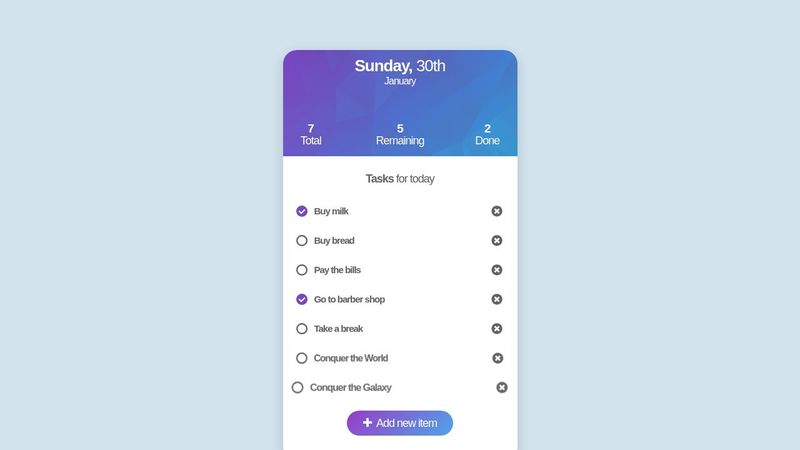 To-do list App, built with jQuery v1.1.2 ⭐