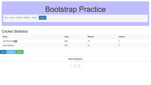 Bootstrap Practice - Script Codes