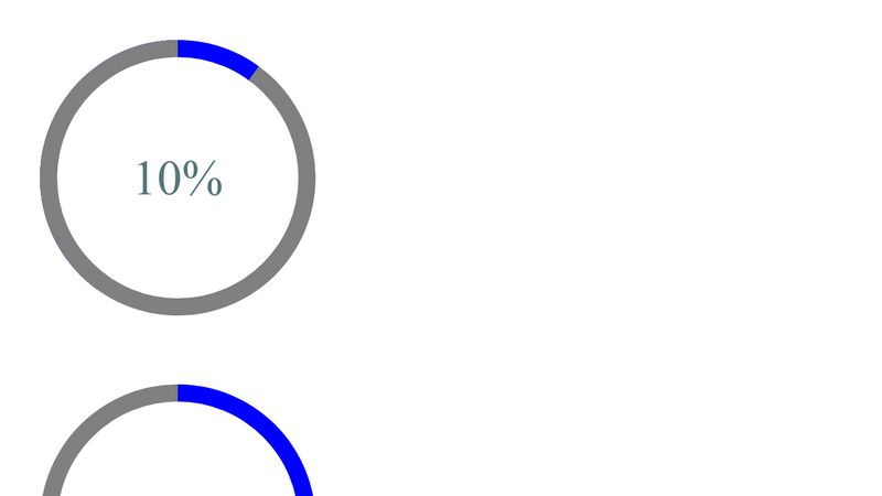 Circle static progress bar in pure CSS