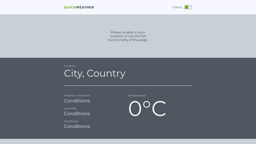 Quick Weather App - Script Codes