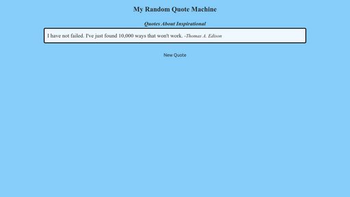 My Random Quote Machine - Script Codes