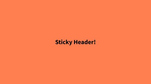 Responsive Scrolling Sticky Header - Script Codes