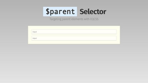 A Parent Selector for CSS - Script Codes
