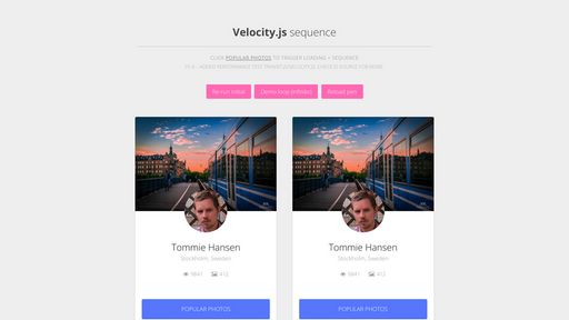 Velocity.js sequence - Script Codes