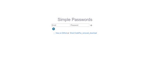 Simple Passwords - Script Codes