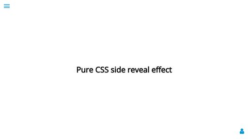 Pure CSS side reveal effect - Script Codes