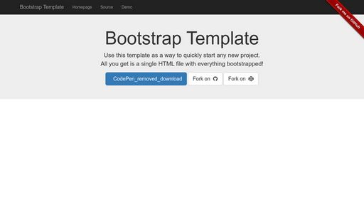 Bootstrap Template - Script Codes