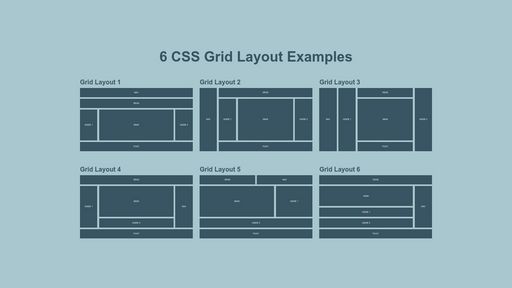 6 CSS Grid Layout Examples - Script Codes