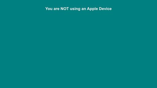 Check if Apple Device - Script Codes