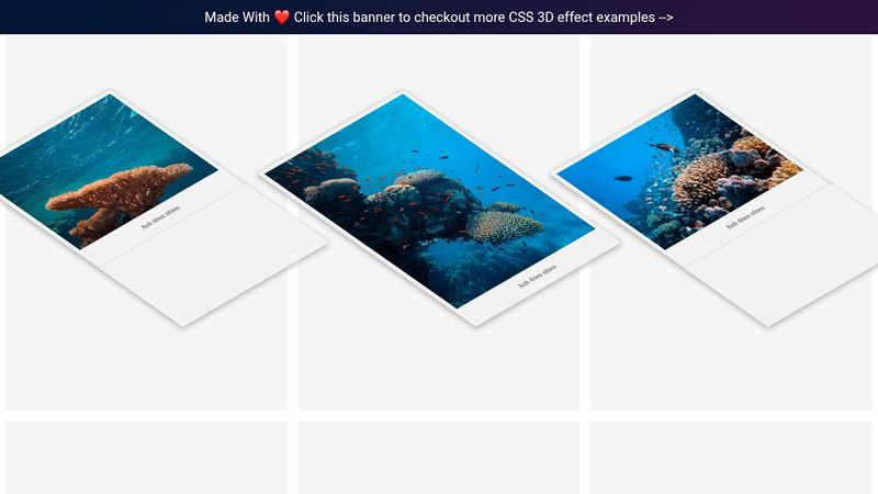 CSS 3D Card Hover Effects