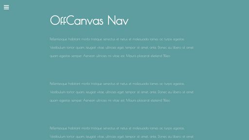 Sass Off Canvas Nav - Script Codes