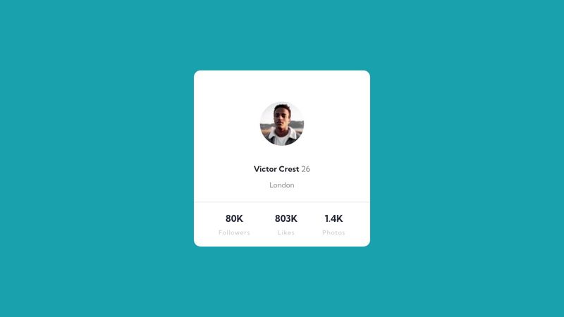 Profile Card BEM + SCSS