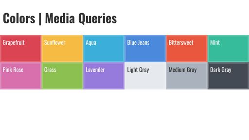 Colors and Media Queries - Script Codes