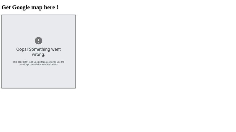 fetch Google map API