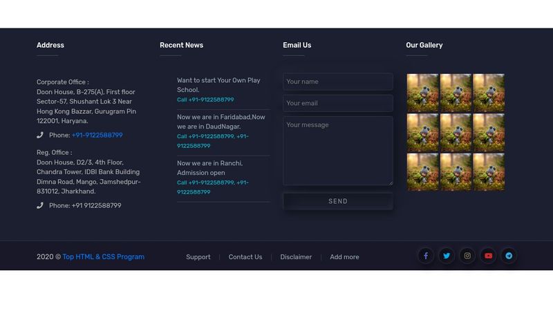 footer design