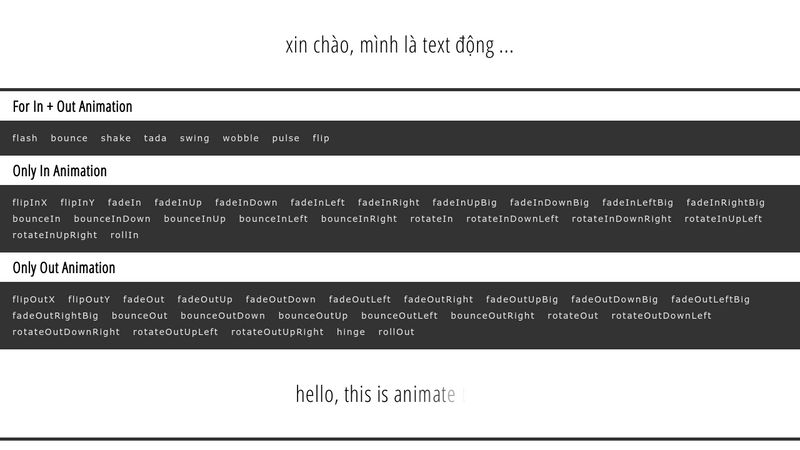 Text Animation by jQuery