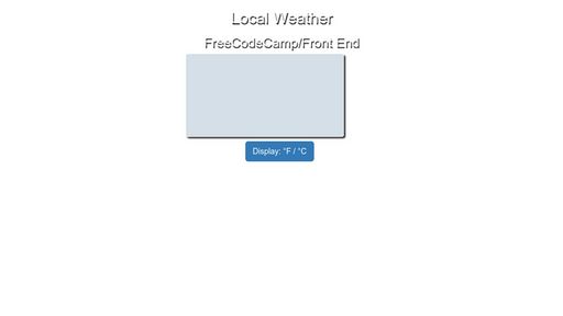 Local Weather App - Script Codes
