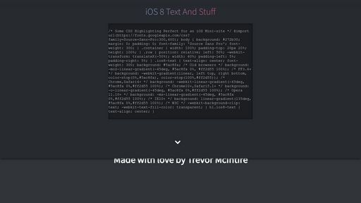IOS8 Text Design - Script Codes