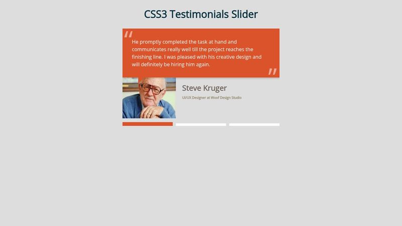 CSS3 Testimonials Slider
