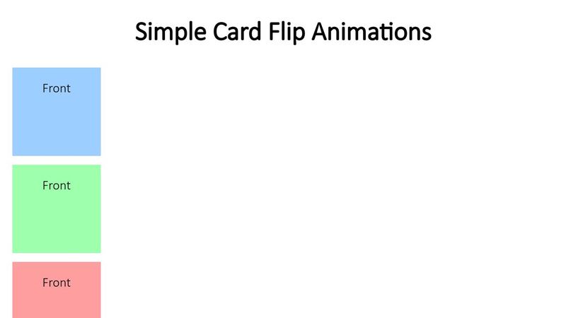 Simple Card Flip Animations