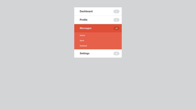 slideToggle (Dribbble design)