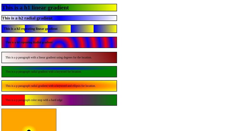 Webkit Gradients