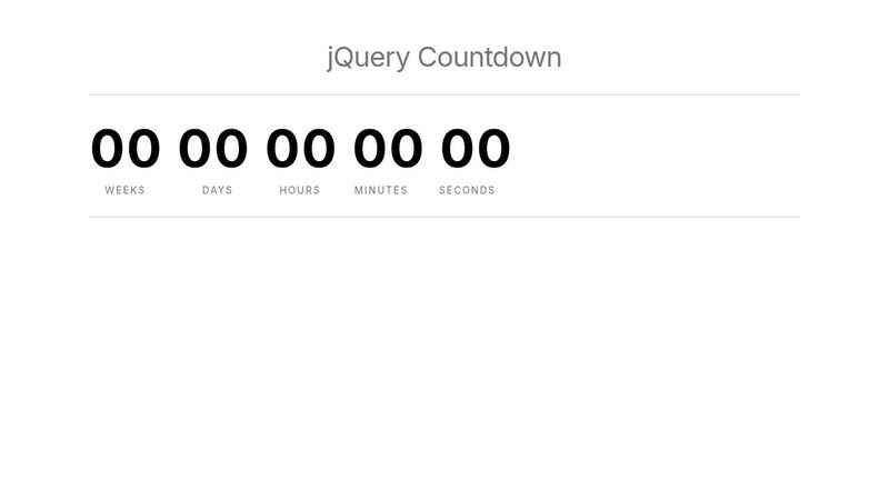 jQuery Countdown